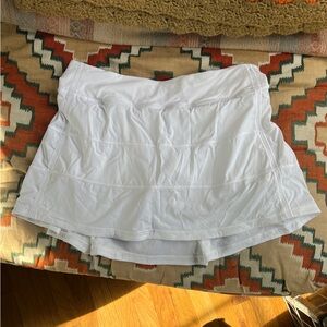 White Lululemon skort